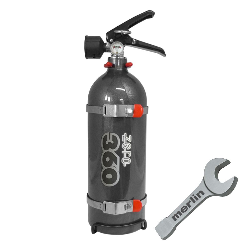 Lifeline Zero 360 Extintor de Incêndio 2Kg Serviço de Mão e Recarga