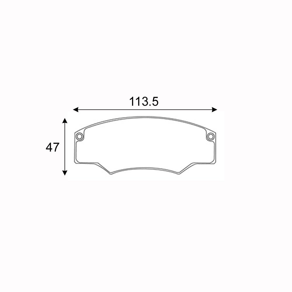 MINTEX Corrida de Pastilhas de freio MDB1200-M1166 Para AP Racing Caliper CP2361