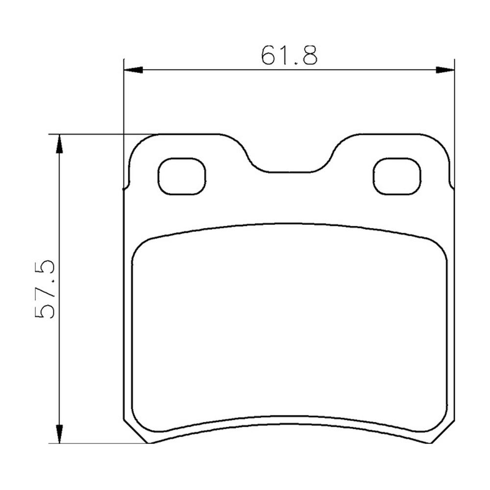 MINTEX Corrida de Pastilhas de freio MDB1385-M1144 Para Opel / Vauxhall