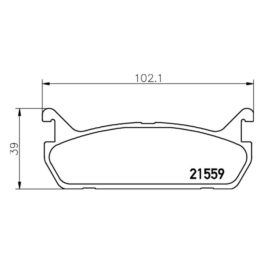 Pastilhas de freio Mintex MDB1414-M1144 Mazda MX-5 traseiras