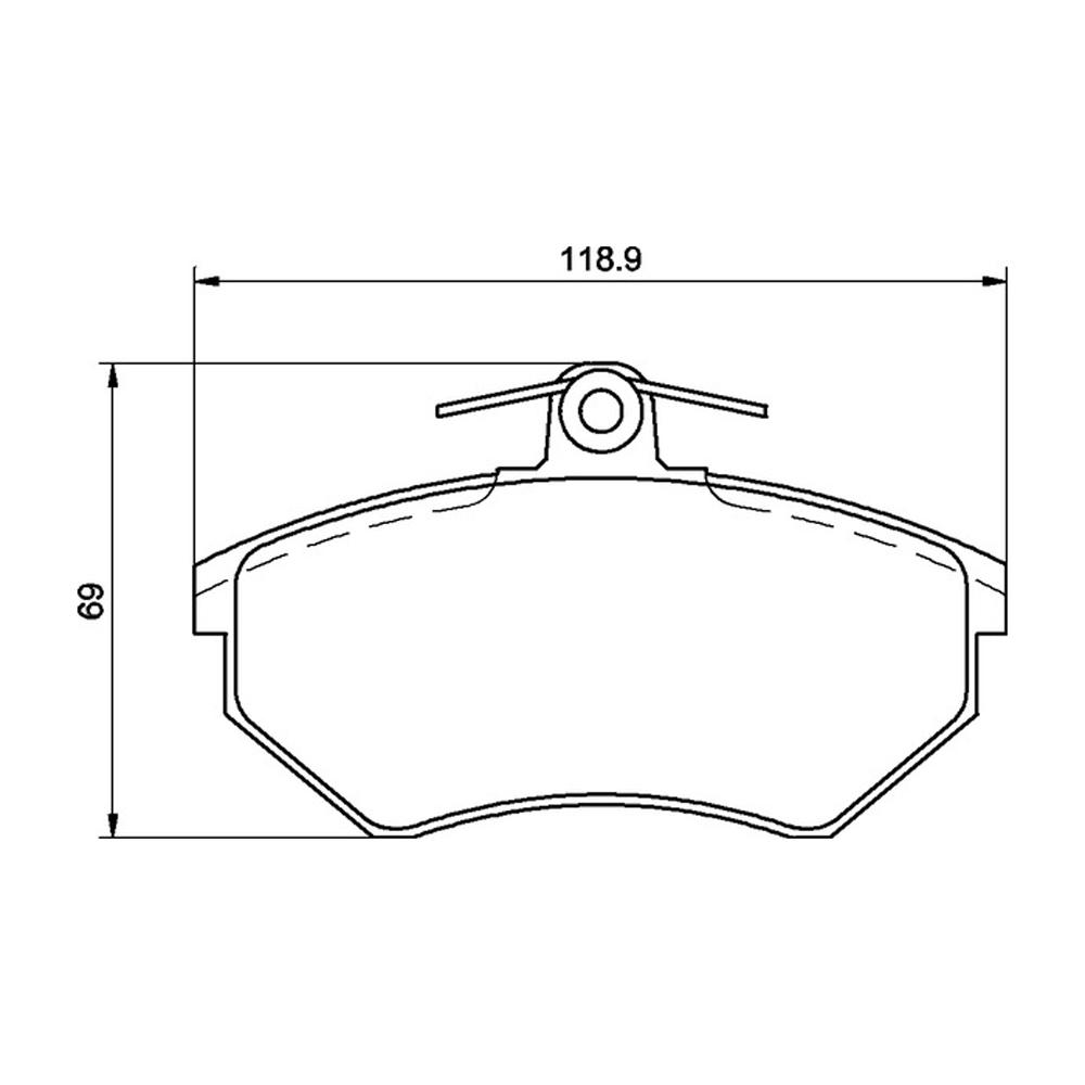 MINTEX Corrida de Pastilhas de freio MDB1570-M1144 Para Audi / Seat / Volkswagen