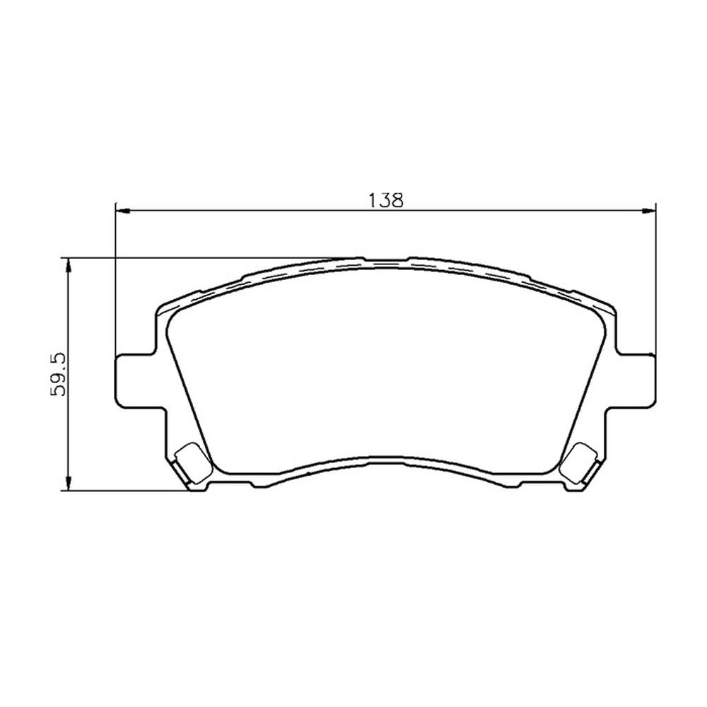 MINTEX Corrida de Pastilhas de freio MDB1794-M1144 Para Subaru / Toyota