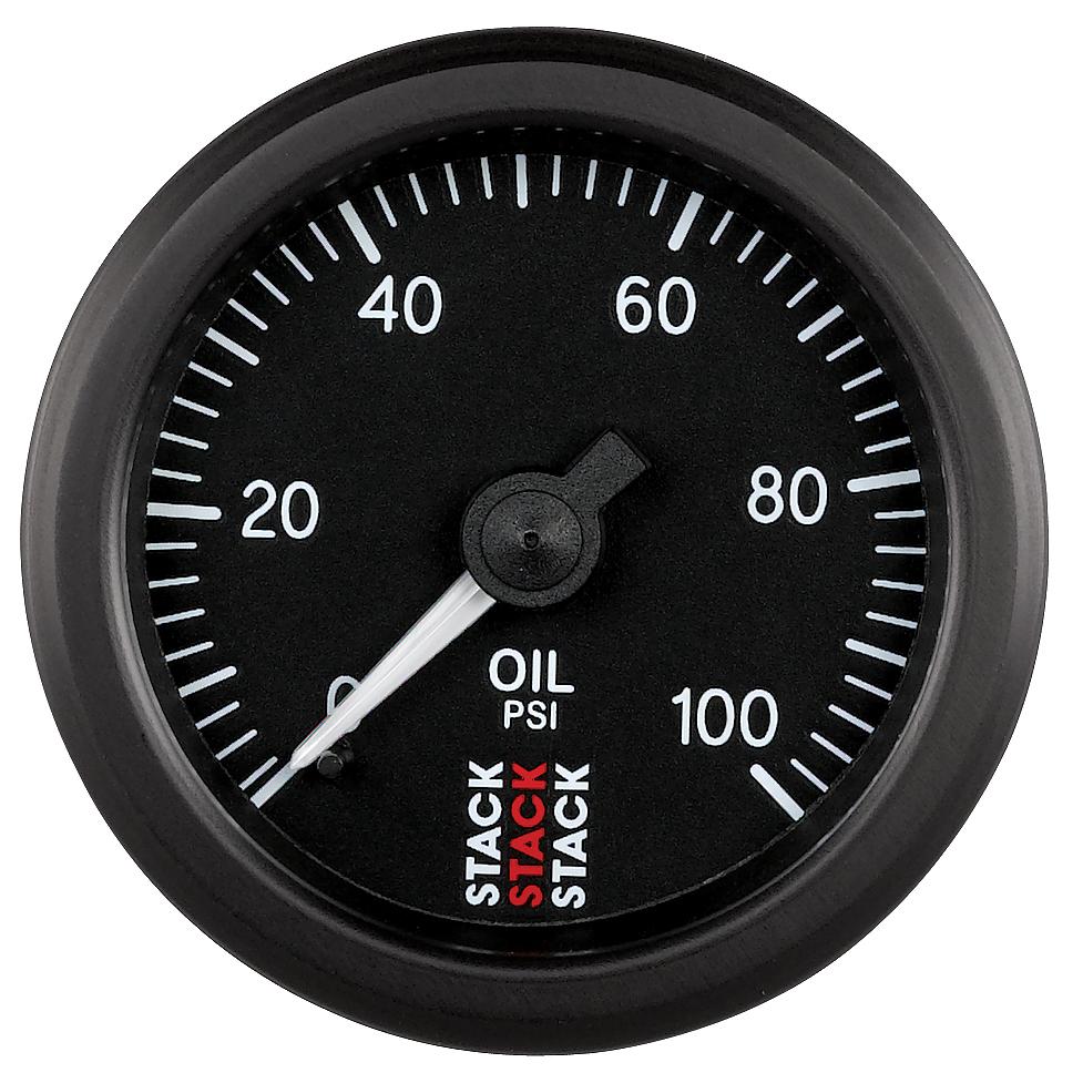 Calibre de pressão mecânico do óleo da pilha 0-100 libras por polegada quadrada