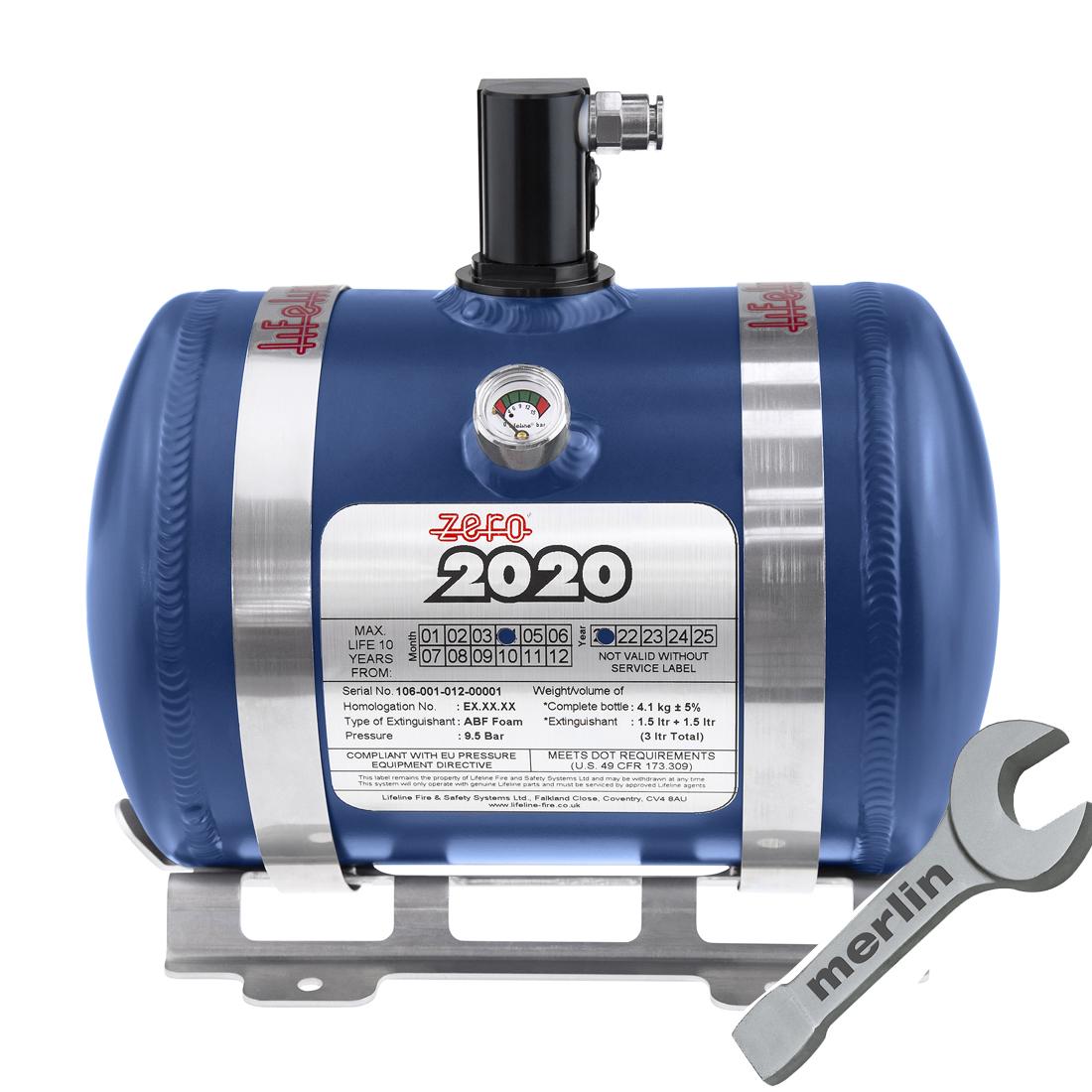 Kit Extintor de Incêndio Lifeline Zero 2020 3 Litros Serviço Elétrico e Recarga