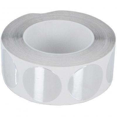 Discos de fita de folha de alumínio autoadesiva - 45 mm de diâmetro