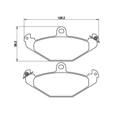 MINTEX Pastilhas de Freio MDB1891-M1144 Vauxhall VX220 eleva