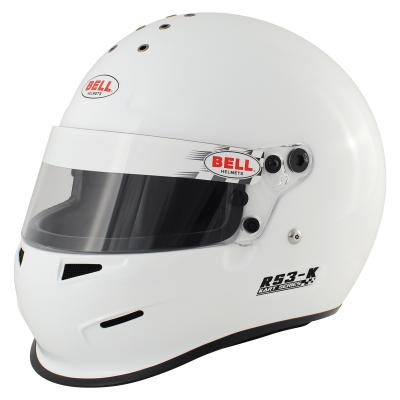 Capacete Snell branco K2010 de Kart da cara completa de Bell RS3 K aprovado