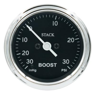 Stack Classic Boost Pressure Gauge -30InHg para +30 Psi