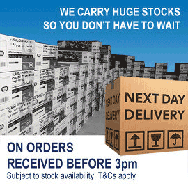 We carry huge stocks so you don\'t have to wait